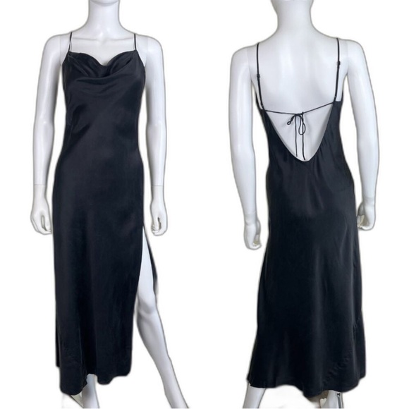 Vintage 90’s 100% Silk Slip Dress Y2K Silk Dress - Picture 6 of 16